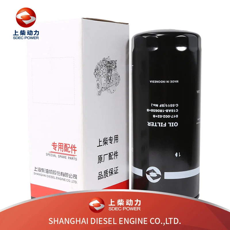 SDECJX1023 JX1023X oil filter D17-002-02+B C18AB-1R0658+B  for D6114 diesel engine
