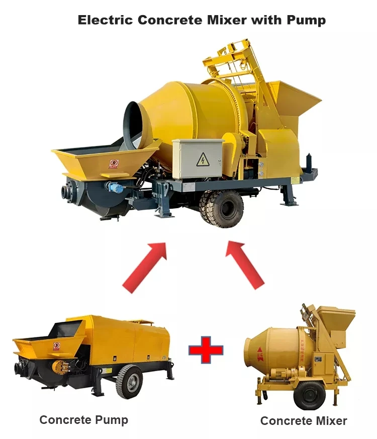 Factory Sale Concrete Pumping Machine Concrete Mixer Concrete Mixer And Pump