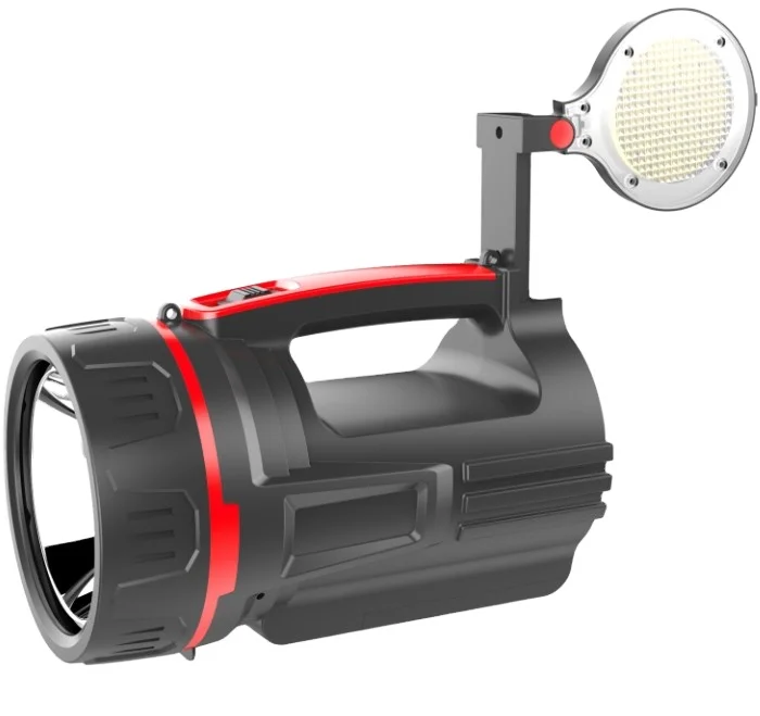 2022 high quality cheap price led long range rechargeable torch searchlight 2 in one searchlight