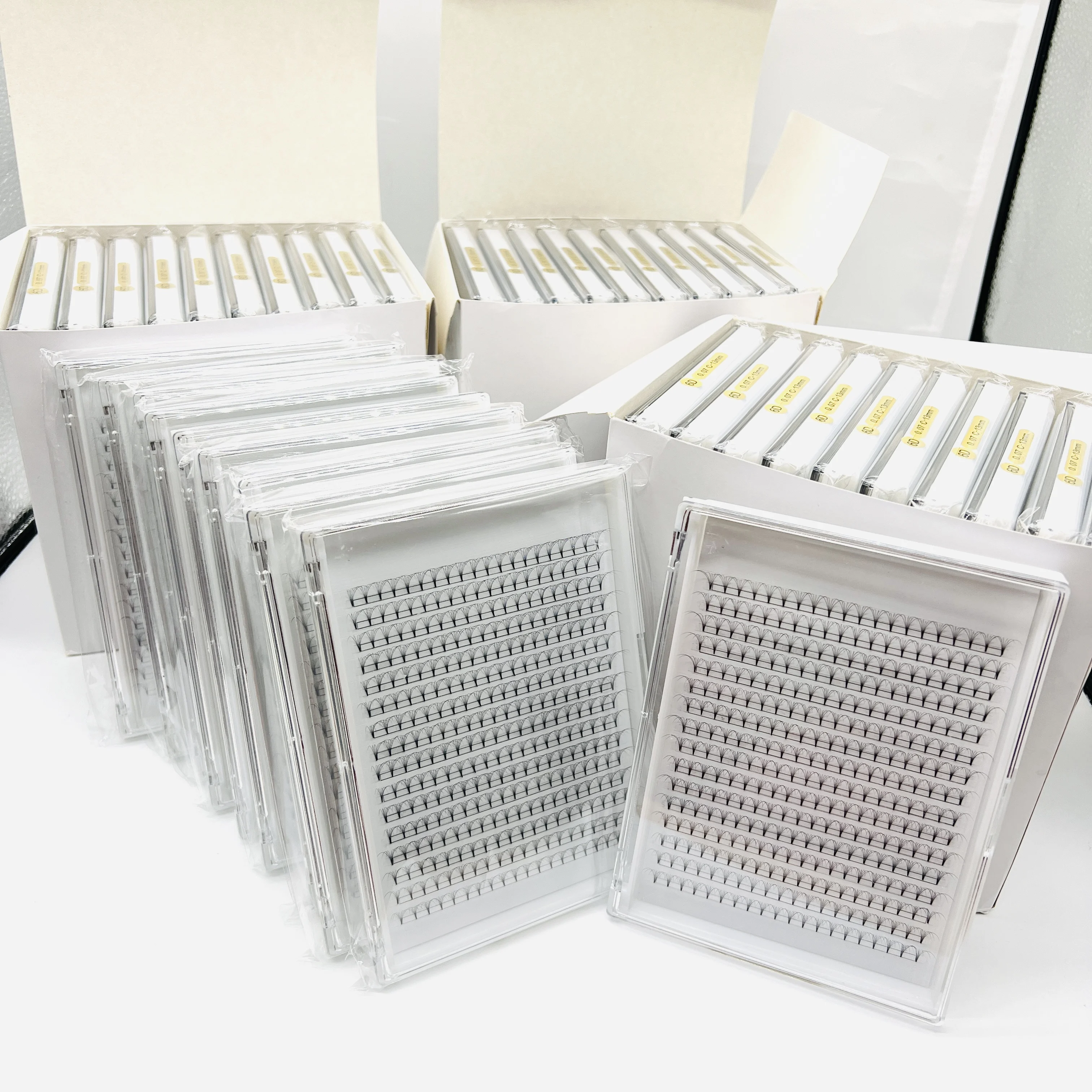 Hot Sale premade Eyelash Extensions promade Fans 3d-20d Lash fan Premade volume fans eyelash