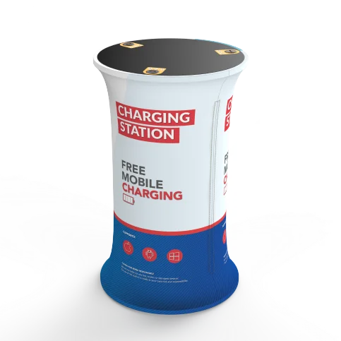 KiDiGi GYPSY Portable Exhibition Display Equipment Modular Trade Show Booth Customize Fabric Easy Carry Charging Table