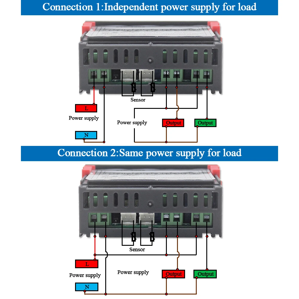 STC-3008 Digital Thermostat Temperature Humidity Controller Thermostat Humidistat Thermometer Hygrometer Control Switch