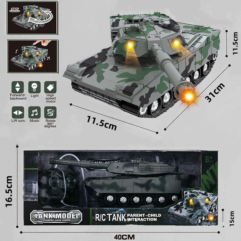 Cheap Made In China Lighting Music Features Usb Charger Enhanced Play Experience Four-Channel Rc Tank