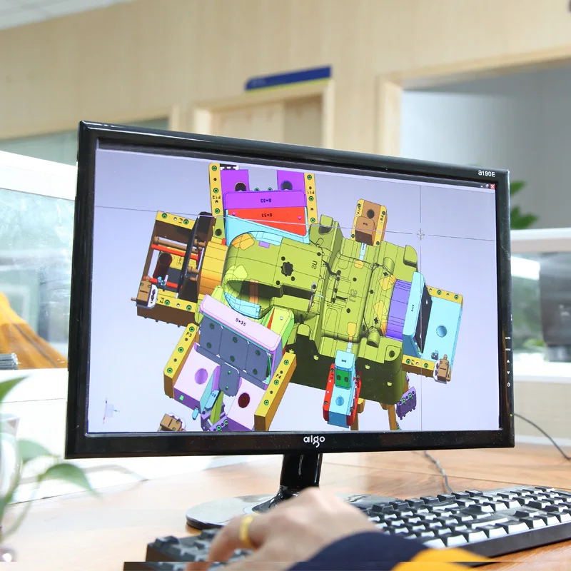 Two-color injection mold customization for medical nasal spray bottle