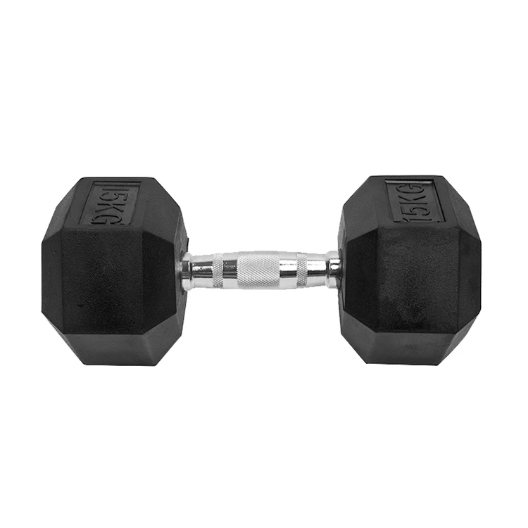 
Hexagon PVC Coated Dumbbell 10 Pounds Steel Hand Free Weights Dumbbell Body Fitness Equipment 