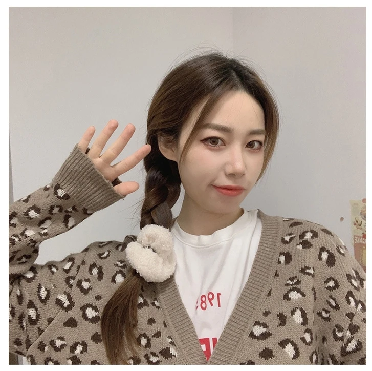 Winter Plush Large Intestine Hair Tie Hair Accessories Rubber Band Women Fur Headband