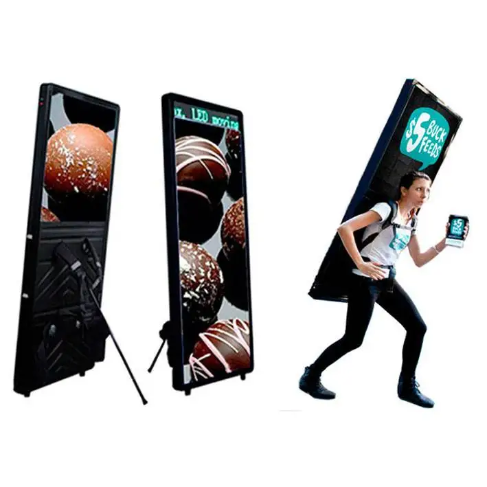 Back advertising led backpack light box charging portable mobile real estate extension customer Wai Ye extension billboard