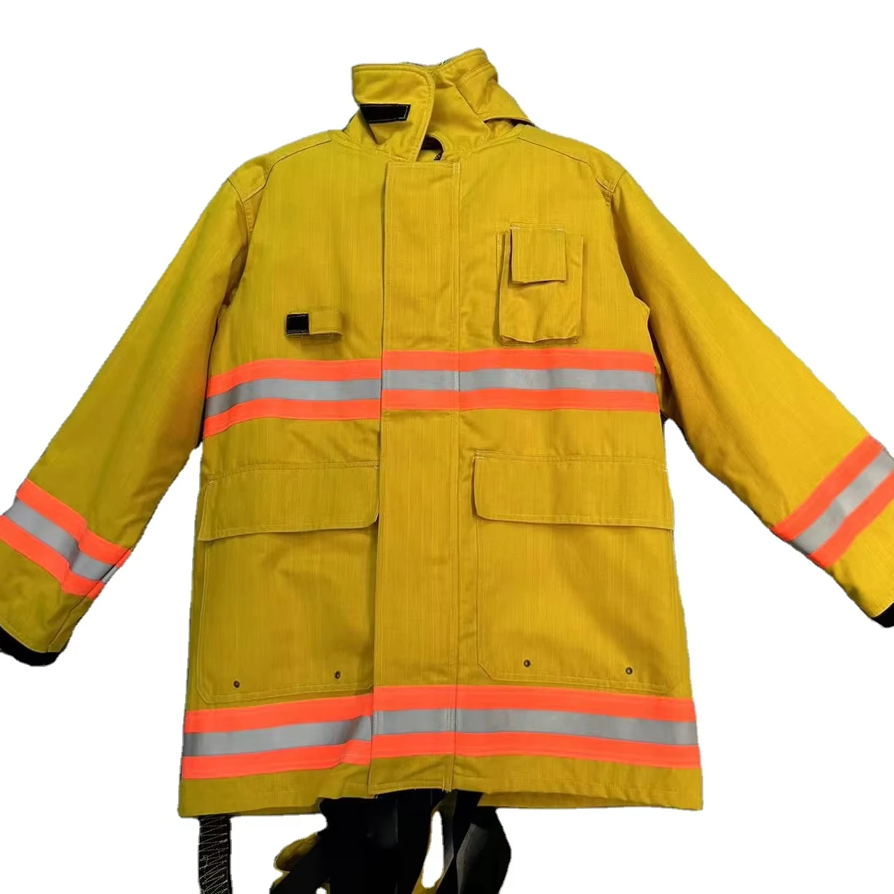 EN standard fire fighting suit firefighting uniform fireman protective suit fire fighter jacket and pant safety suits