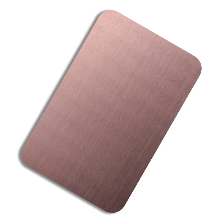 201 304 316 розовое золото pvd покрытие № 4 лист из нержавеющей стали для внутреннего украшения