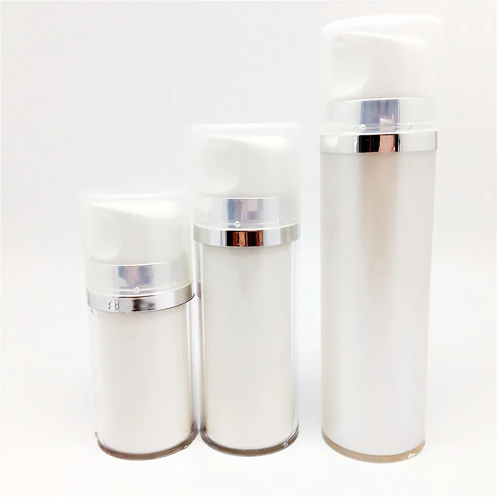 50ml 80ml 120ml plastic Custom large empty luxury airless shampoo body cream bottle