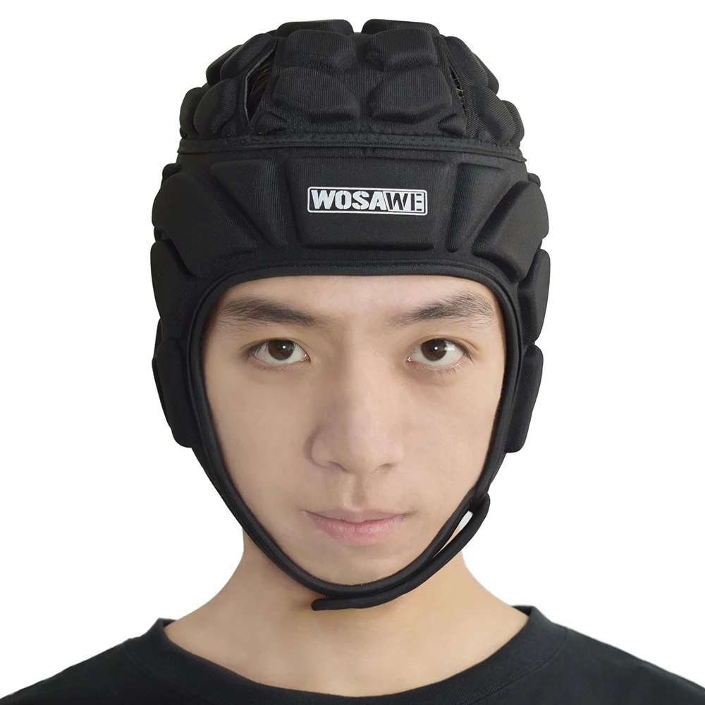 WOSAWE Profession Football Soccer Goalkeeper Helmet Sport Rugby Guard Goalie Cycling Motorcycle skating Head Protect Tools