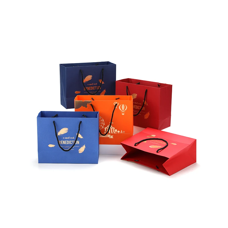 Custom Jewelry Packaging Bag Reusable Luxury Craft Kraft Package Gift Shopping Paper Bag