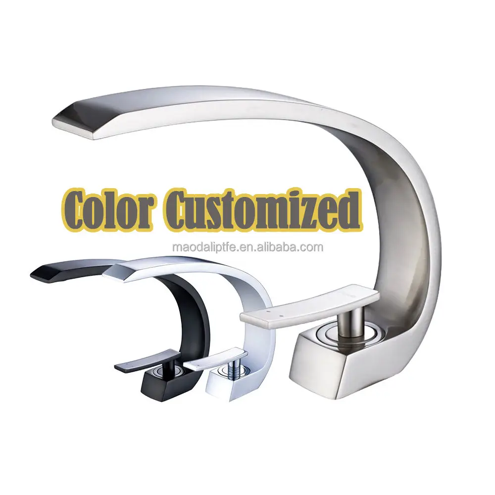 Traditional Single Lever Matte Black Brushed Hole Copper High End Luxury Basin Faucet For Bathroom Basin