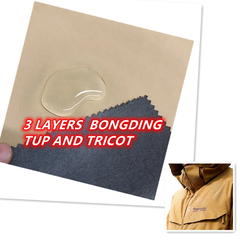 70D 100%N laminated TPU and hardshell bonded fabric for jacket and outdoor clothes