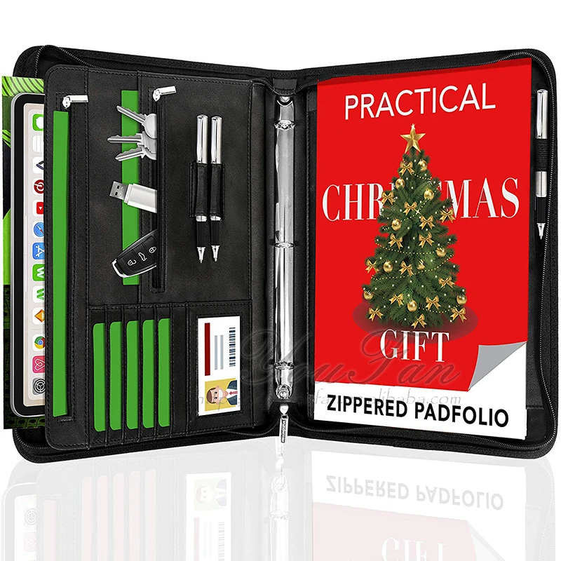 Папка для документов с 3 кольцами Padfolio из искусственной