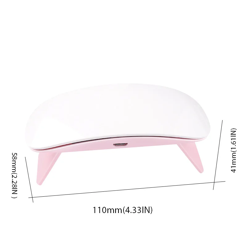 Sep Discount Mini 6W UV Led lamp Nail Rechargeable Salon Acrylic Uv Led Table Nail Lamp For Nail Art