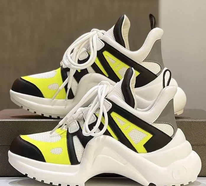 Top quality leather luxury brand shoes fashion designer ladies sports casual shoes