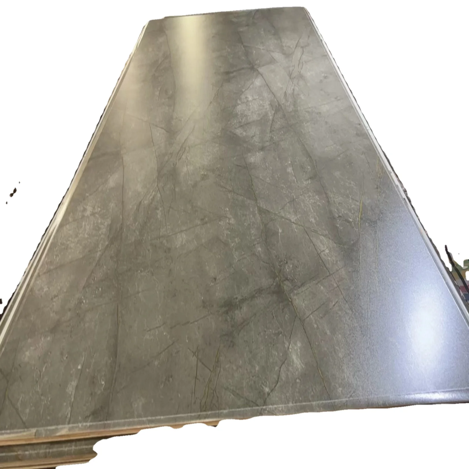 Marble Grain Melamine Paper Laminated 18mm Plywood for Cabinets/Wardrobe