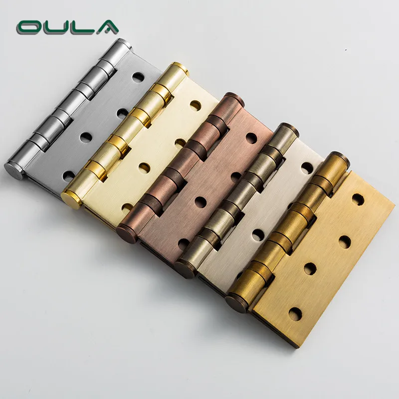 4 inch custom heavy duty iron flat ball bearing door & cabinet hinge