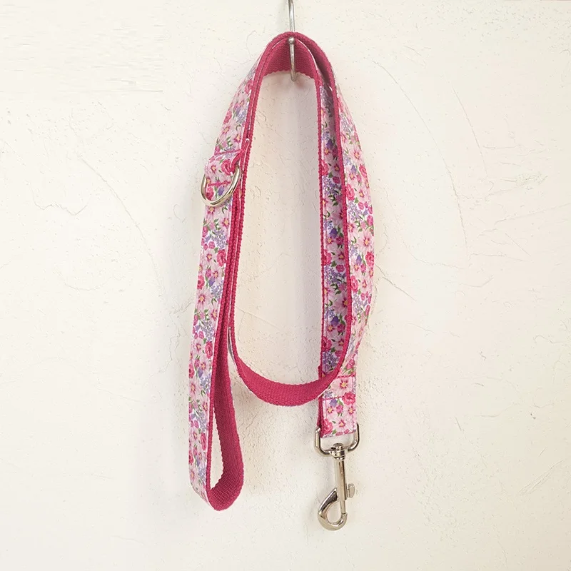 Wholesale Custom Logo Dog Collar And Leash Set Rose Gold Pet Dog Metal Buckle Collar Personalized