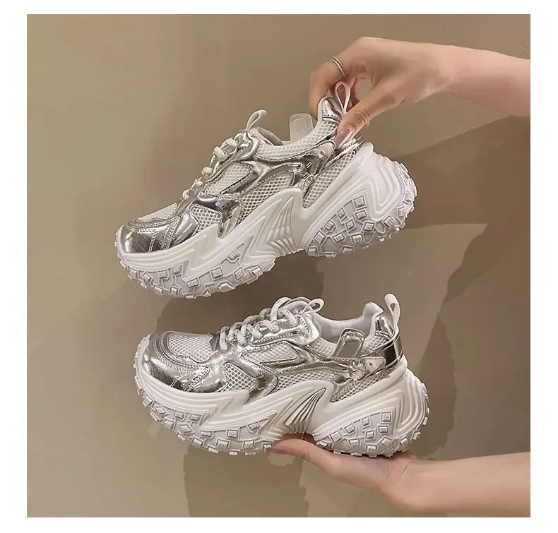 Dropshipping Wholesale Women Chunky Sneakers Walking Style New Casual Sneaker Fashion Designer Woman Shoes