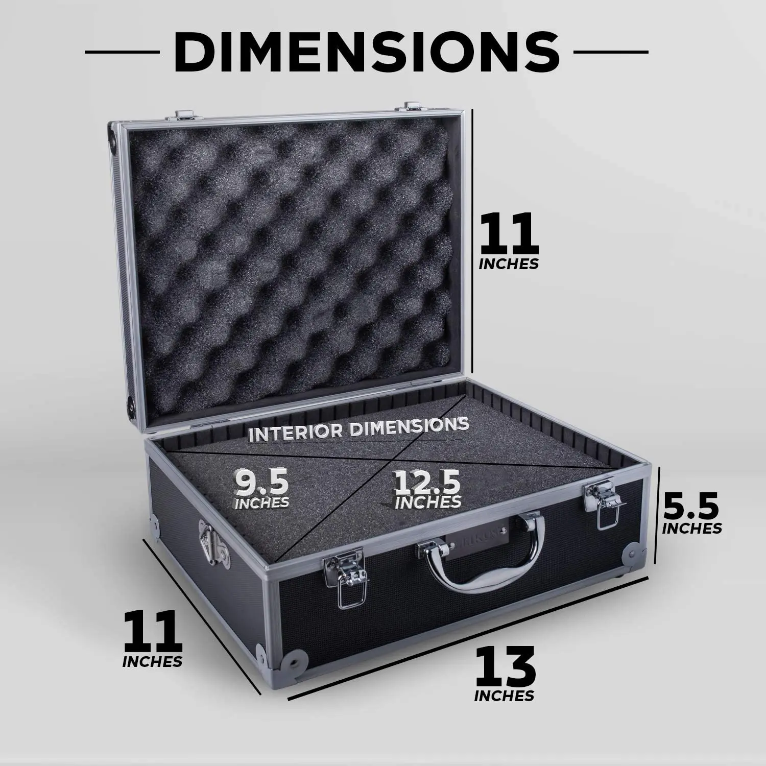 Small Hard Shell Aluminum Alloy Box Suitcase With Extra Protected Foam