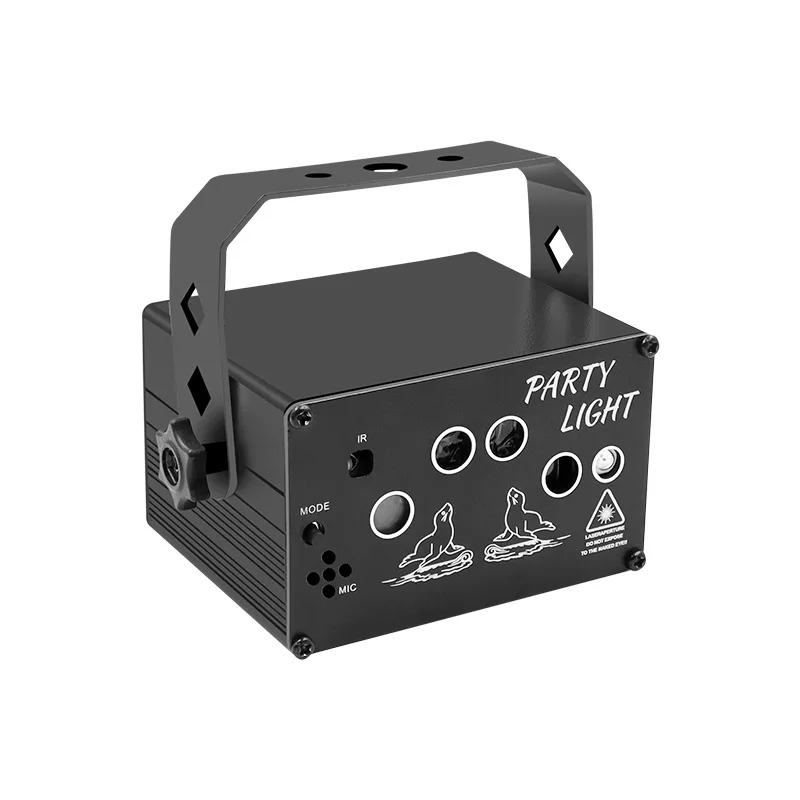 New laser lights stage KTV flash sound control disco parties Christmas beam projector light atmosphere lights