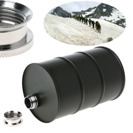 1 gallon US Hip Flask Oil Barrel Top Seller  In Stock Promotion Unique Mens Hip Flask Oil Barrel Drum Stainless Steel