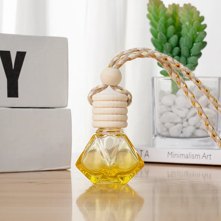8ML colorful car perfume for air conditioner pvc air freshener diffuser empty bottle rope