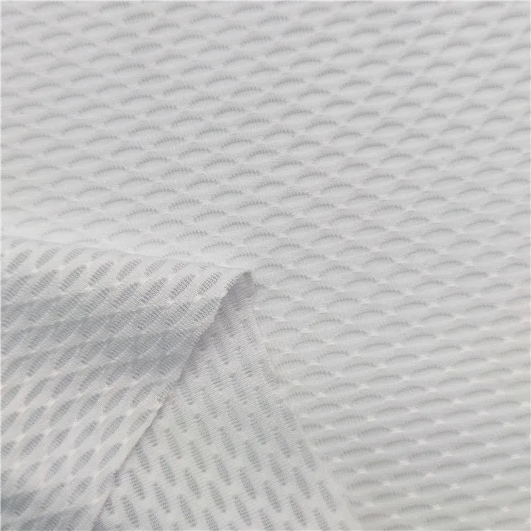 3D eyelet jacquard 4 Way Stretch Fabric Mesh 100Polyester fabric Plain Fabric