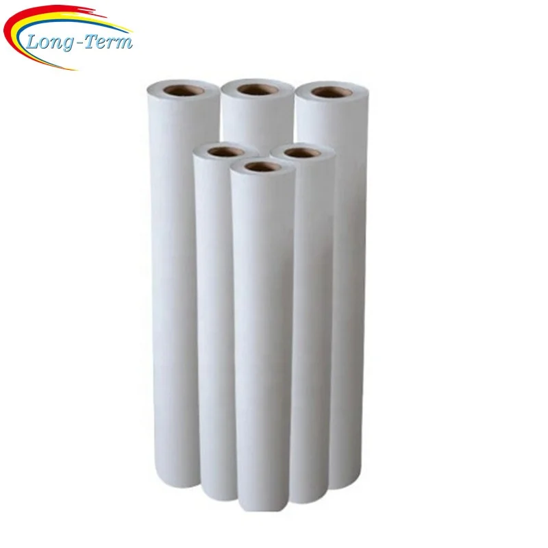 On- time Delivery 50g 70g 90g 100g sublimation paper roll for heat printing  transfer paper wholesale sublimation paper