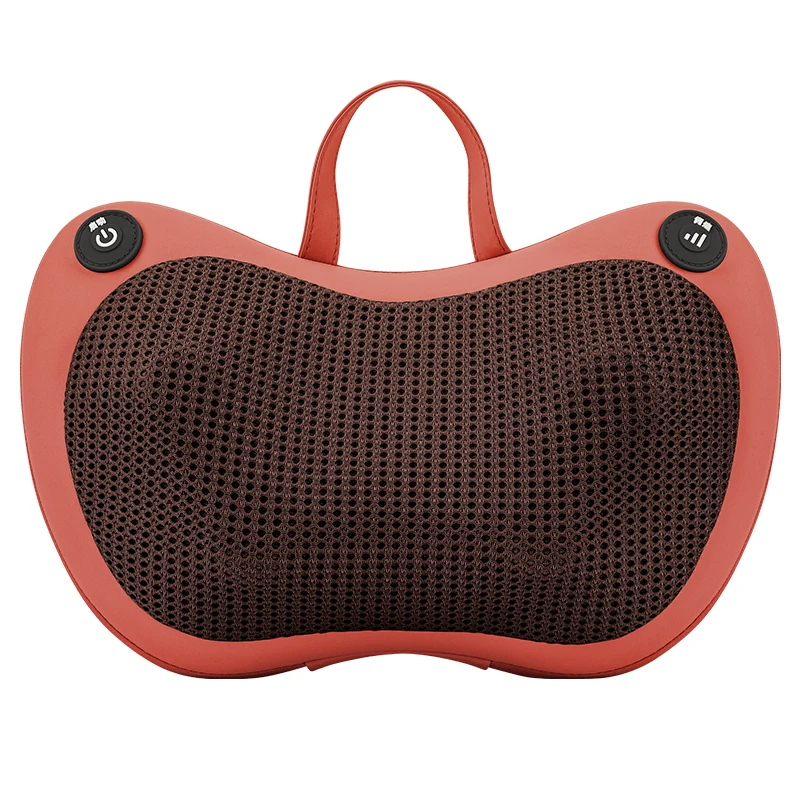 Health and wellness Wholesale Massage Pillow vibration With Heatable Neck Shiatsu Massage wormwood, hot compress massage pillow