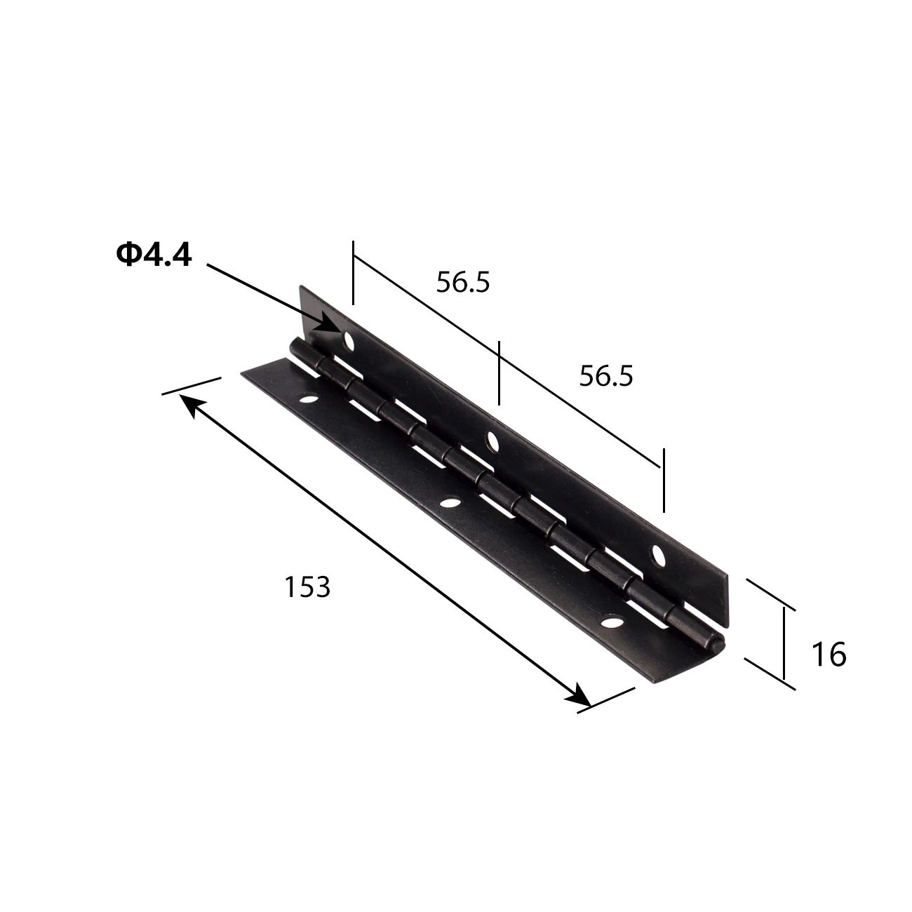 6 Inch Piano Hinge Continuous Hidden Concealed Black Iron Steel Economical Offset Small Single Wrap Piano Hinges