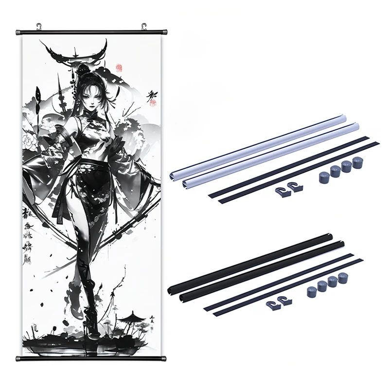 Polyester Hanging scroll  Poster Custom Color Anime Movies Advertising Promotion Poster Banner Wall Scroll