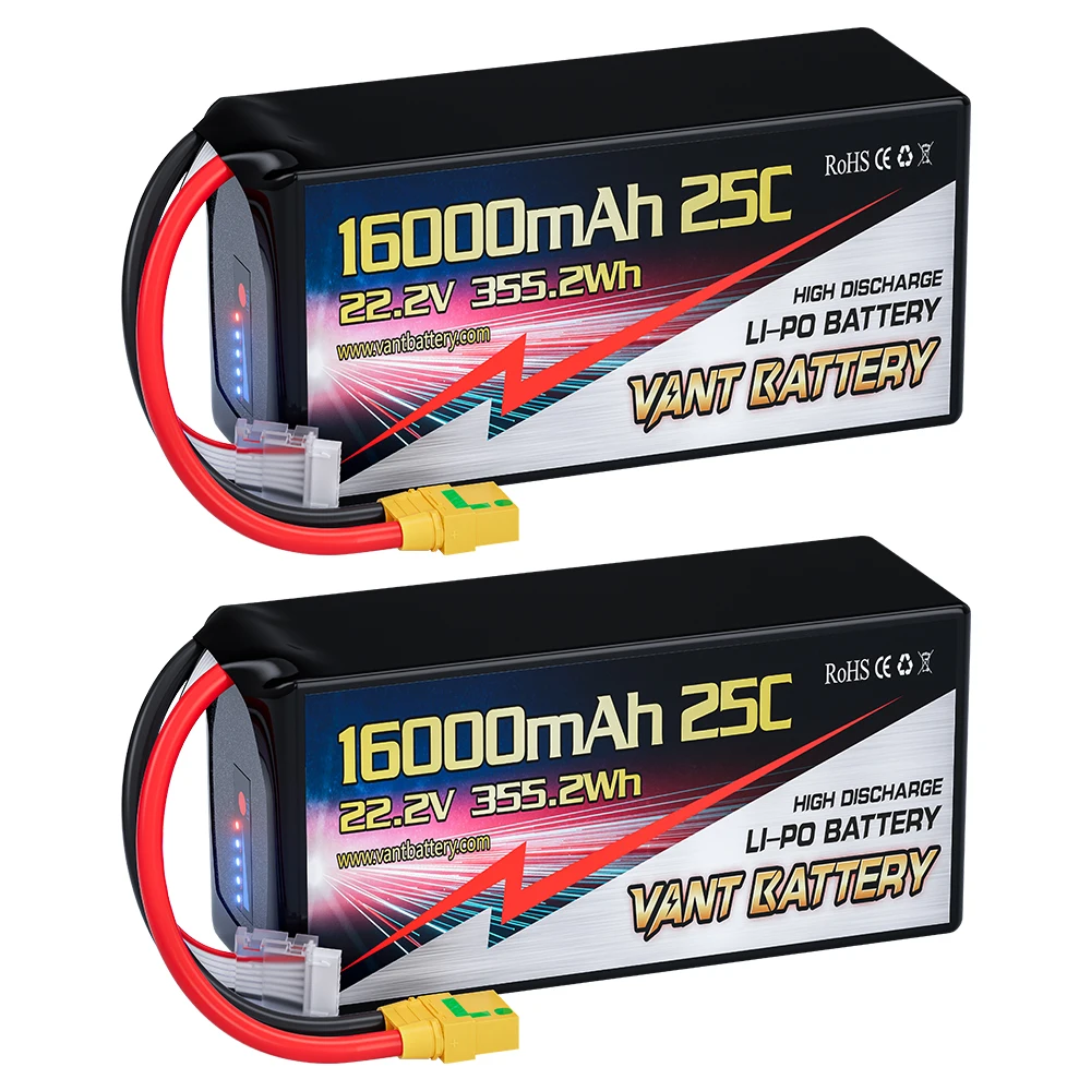 Vant 6S drone battery 16000mah 22.2V 25C 6S llipo drone battery for FPV frame 7/8/10/13 inch fpv battery