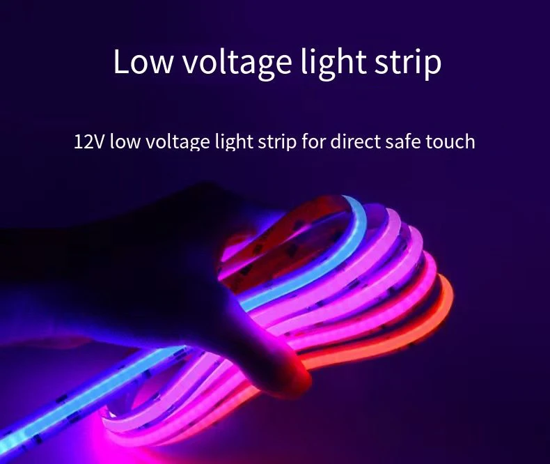 Flexible RGB COB LED Strip DC 12V 24V  for  TV BackLight Room Bar Decoration Led Light Tape