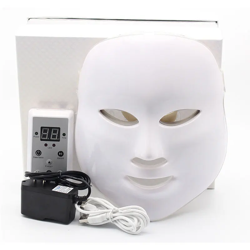 Photon Light Facial Skin Beauty Therapy Led Seven Color Light Face Mask