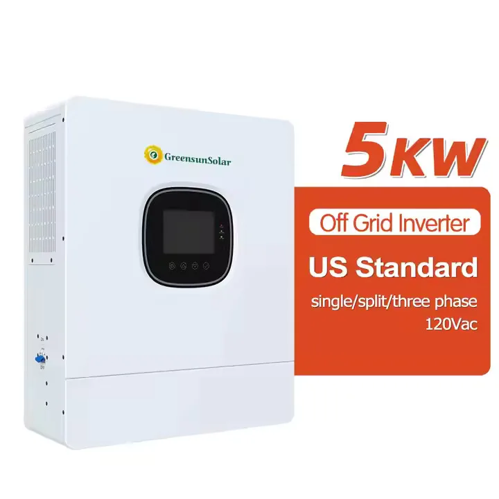 Greensun Customized version energy storage off grid 5kw 48v single phase inverter 5kw solar power system for home