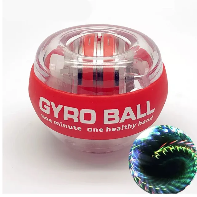 Wrist ball arm exercise gyro wrist power training Gyroscope LED multicolor hand grip strength ball forearm exerciser