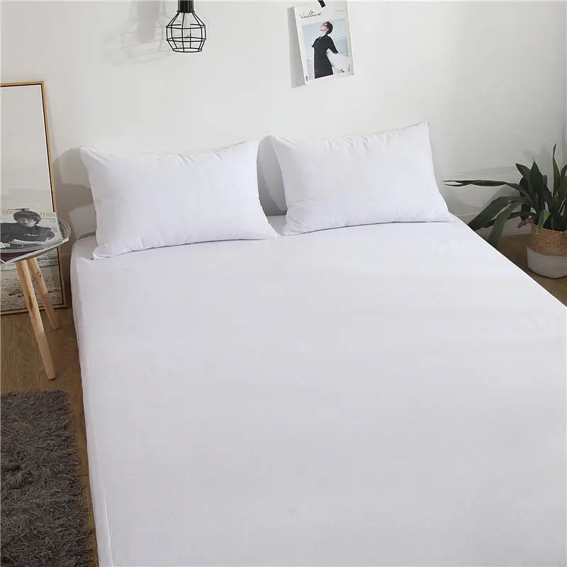 Cotton Washable 100% Waterproof Jersey Fabric Bed Sheet Stops Leaks Dust Mites White Terry Mattress Protector From Vietnam