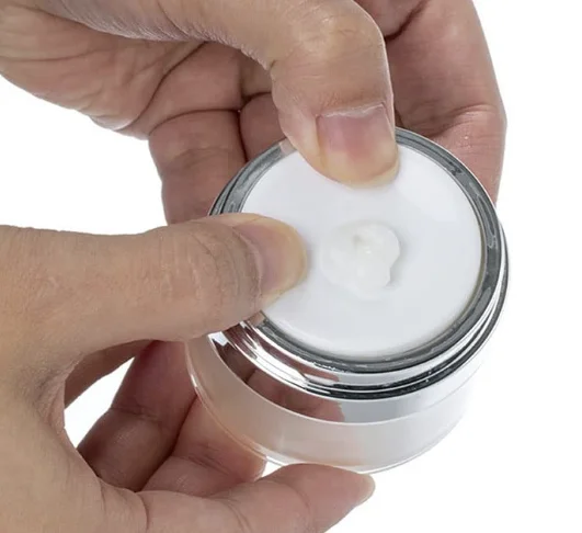 Plastic Empty Makeup Jar Box Airless Pump Jars Empty Refillable Bottles Travel Face Cream Lotion Cosmetic Container,15ml