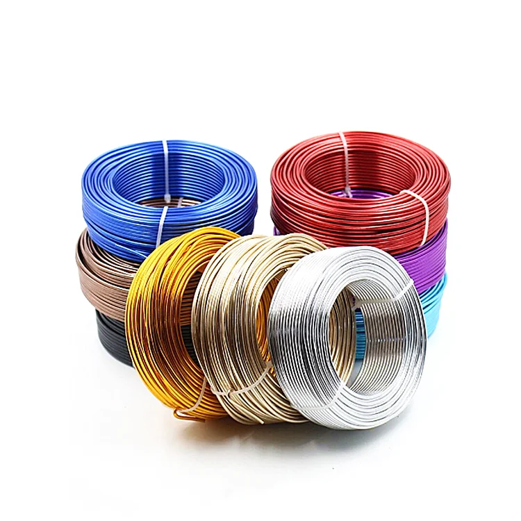 Wholesale High Quality Coloured Bendable Metal Craft Wire Anodized Aluminum Bonsai Training Wire