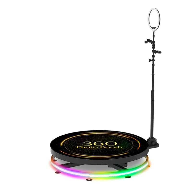 new adjustable photobooth party 2022 360 photo booth 100cm 360 photo booth metal material mirror 360 photo booth glass 100cm