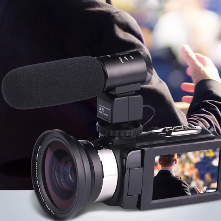Цифровая камера 4k видеокамера Vlog с широкоугольным объективом для Youtube цифровой видеорегистратор 48mp Wi-Fi
