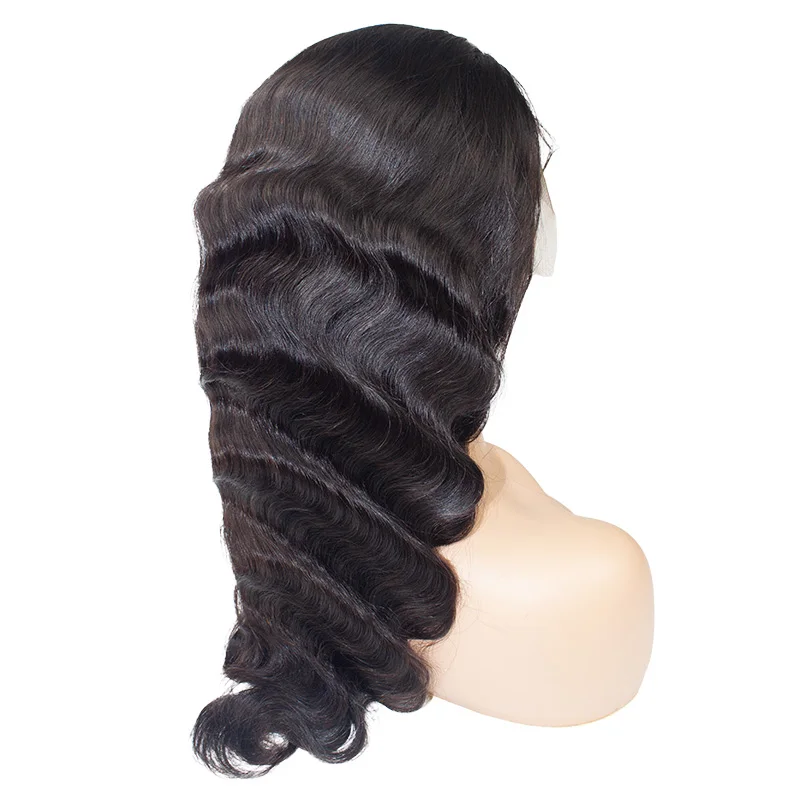 
Morein Guangzhou Human Hair Vendor Natural Black 13*6inch Lace Front Wig with Baby Hair 