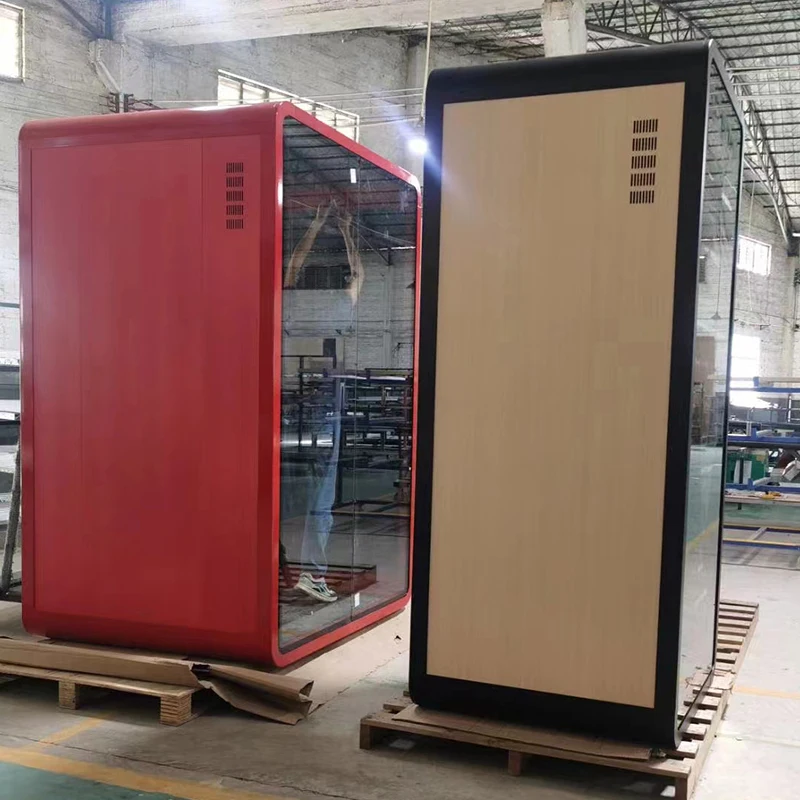 Hot selling simple assembly of soundproof table portable conference office soundproof cabin