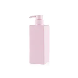 650ml pink square lotion bottle shower gel shampoo bottle cosmetic packaging can be customized in stock