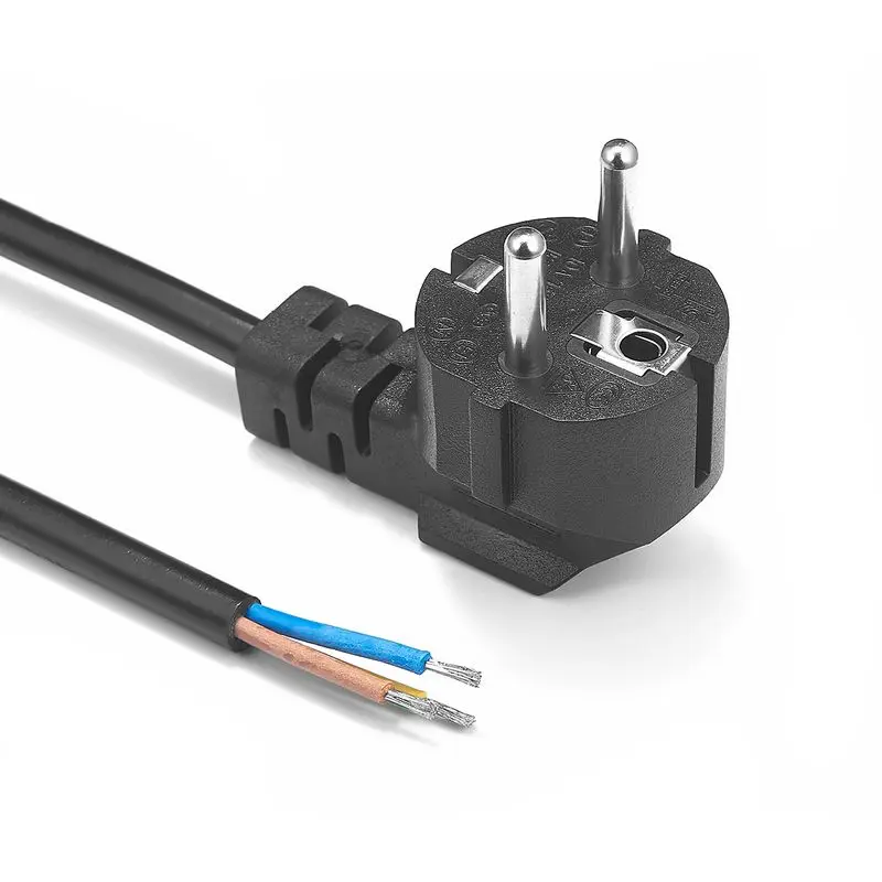 Сетевой кабель европейского стандарта, 50 шт., 1,5 м, 0,75 мм, проводные удлинители, кабель питания Schuko для электрических розеток, вентиляторов, светодиодных прожекторов