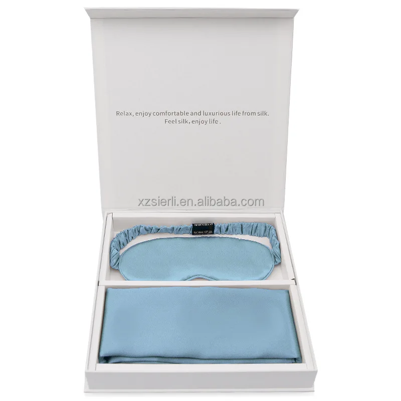 New Hot Sale Silk Pillow case Eye Mask Mask Set Travel Set silk beauty sleep gift set