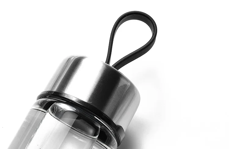 Fruit Infuser Bottle with Stainless Steel Lid and Colourful Nylon Sleeve bottle with tea infuser - BPA Free Non-Leaching Seal